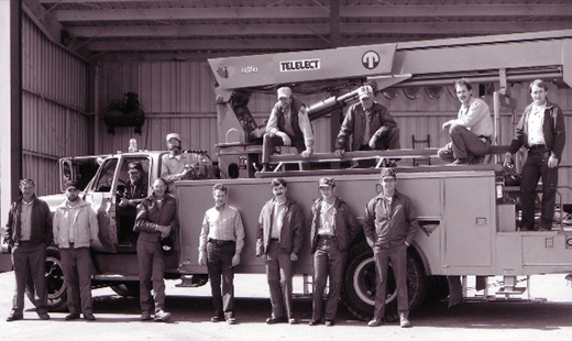 NRLP line crew 1988 NRLP line crew 1988