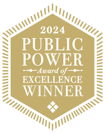 2024-PPAE-WebBadge-Gold-White 2022 Public Power Award of Excellence