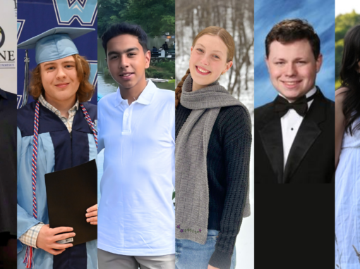 Photo collage of NRLP scholarship recipients, featuring graduating seniors in individual portraits.