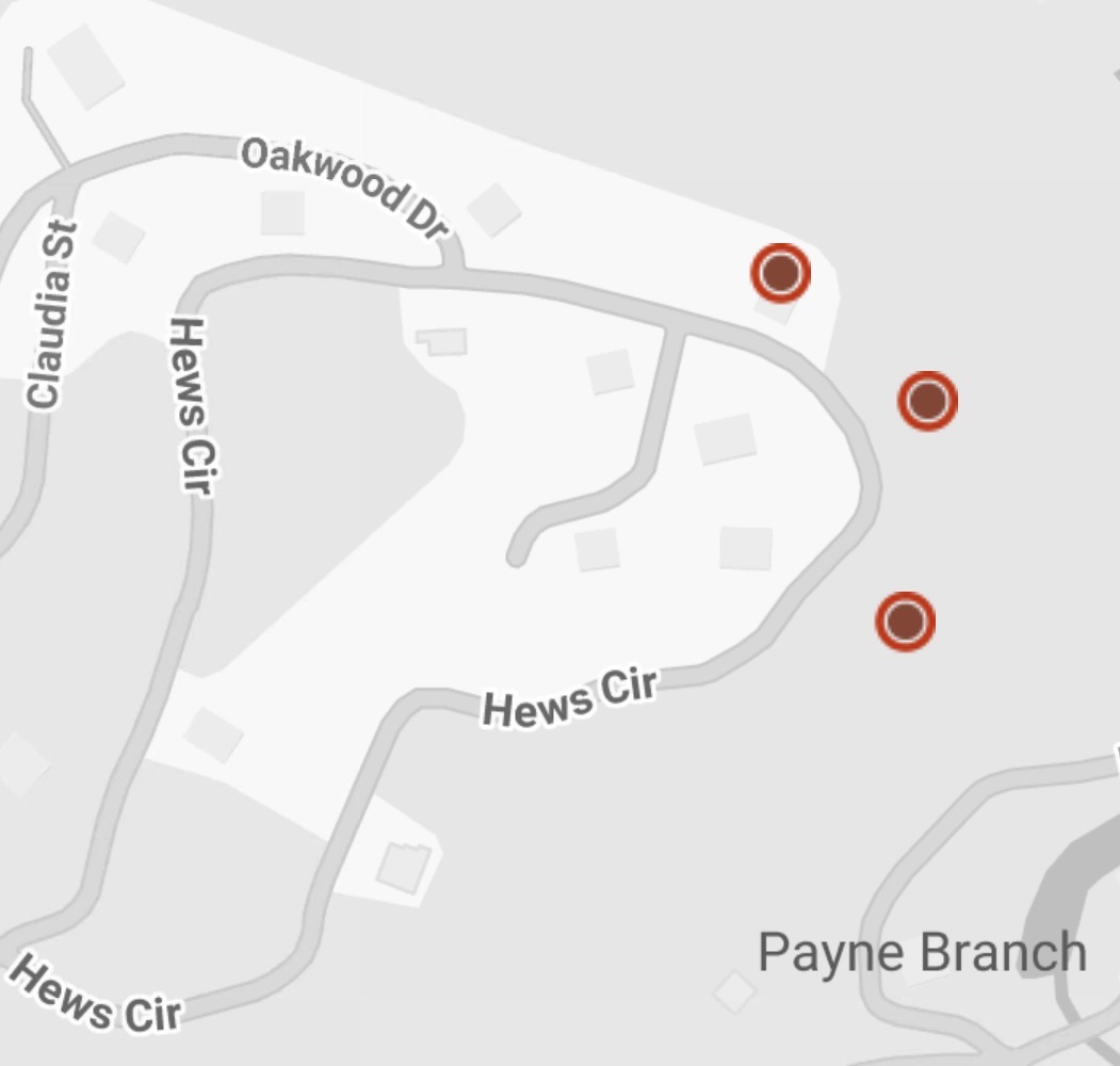 Screenshot Outage map Hews Cr